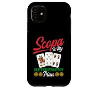 Scopa Player, Amateur de Jeux de Cartes Italien, Retraite Coque pour iPhone 11