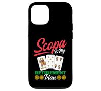 Scopa Player, Amateur de Jeux de Cartes Italien, Retraite Coque pour iPhone 12/12 Pro