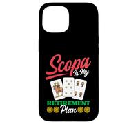 Scopa Player, Amateur de Jeux de Cartes Italien, Retraite Coque pour iPhone 15