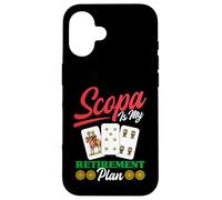 Scopa Player, Amateur de Jeux de Cartes Italien, Retraite Coque pour iPhone 16