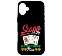 Scopa Player, Amateur de Jeux de Cartes Italien, Retraite Coque pour iPhone 16 Plus
