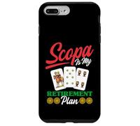 Scopa Player, Amateur de Jeux de Cartes Italien, Retraite Coque pour iPhone 7 Plus/8 Plus