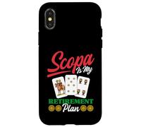 Scopa Player, Amateur de Jeux de Cartes Italien, Retraite Coque pour iPhone X/XS