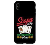 Scopa Player, Amateur de Jeux de Cartes Italien, Retraite Coque pour iPhone XS Max