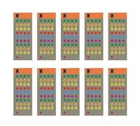 Scope Turret Stickers, Labels for Clear Adjustment Marking, 10 Sheets