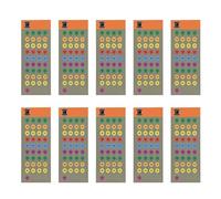Scope Turret Stickers, Labels for Clear Adjustment Marking, 10 Sheets