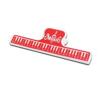 Score de musique avec motif de touches de piano clip fixe support de partitions de piano clip de livre de musique clip de papier pince à papier facile à utiliser