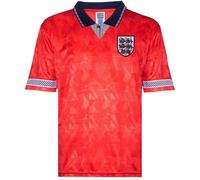 Score Draw England 1990 Away Shirt Rouge 2XL Male