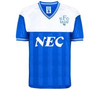 Score Draw Everton Retro Home Shirt 1986 Adults Bleu/Blanc M Male