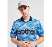 Score Draw Maillot Manchester City FC '92 Domicile Rétro Homme - Bleu XL