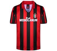 Score Draw Scoredraw Ac Milan Home Shirt 1998 1999 Adults Rouge/Noir XL Male