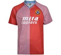 Score Draw Sd Aston Villa 1988 Retro Home Shirt Adults Bordeaux/Bleu S Male