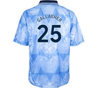 Score Draw Sd Gallagher 25 Manchester City Home Shirt 1989 Adults Gallagher 25 2XL Male