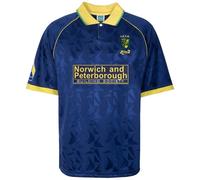 Score Draw Sd Norwich City Retro Away Shirt 1993 Adults Bleu/Jaune L Male
