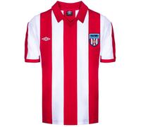 Score Draw Sunderland Retro Home Shirt 1978 Adults Rouge/Blanc S Male