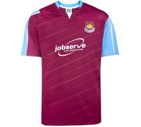 Score Draw West Ham United Retro Home Shirt 2005 Adults Bordeaux/Bleu S Male
