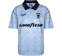 Score Draw Wolverhampton Wanderers 1992 Retro Away Shirt Adults Bleu/Noir M Male
