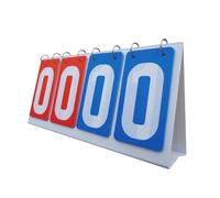 Score Keeper Flipper - Tableau d'affichage de Basketball | Écran numérique à 4 Rabats | Compteur de résultats de Table Portable pour Les compétitions Sportives, Outil de Quotidien, Accessoires