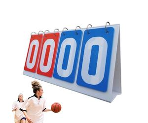 Score Keeper - Grand Tableau d'affichage de Volleyball de 28 x 6,3 Pouces avec Flipper à Double rangée | Stable du Score de Tennis de Table et de Volleyball, Tableau d'affichage Pliable