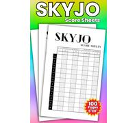 Score Sheets for Skyjo | 5x8 Score Book for 2-8 Players: 100 Pages Easy Score Tracking for Family Game Night