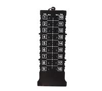 Scoreur de Golf, Type de Bande en Plastique ABS 18 Trous, Compteur de Coups de Golf Intuitif et Précis, Tableau de Bord de Golf Portable, Compteur de Scores pour Accessoire de Pratique D'entraînement