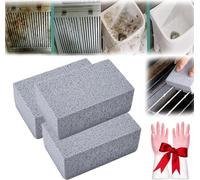 Scoring Stone for Stove Cleaning, Scoring Stone for Oven Cleaning, Oven Cleaner Heavy Duty, for Removing Tough Stains of Kitchen, Toilet, Griddle, Racks (3pcs)