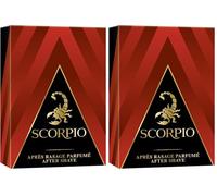 Scorpio - Après-Rasage - Rouge - 100 ml (Lot de 2)