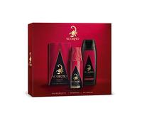 SCORPIO - Coffret 3 produits Rouge - Coffret Cadeau Homme - Eau de toilette flacon 75ml, Gel Douche 250ml et Déodorant atomiseur 150ml