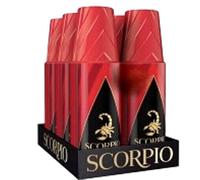 SCORPIO - Eau De Toilette Déodorant Atomiseur Rouge 150Ml - Lot De 4 - Vendu Par Lot