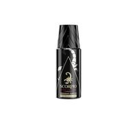 SCORPIO Déodorant Spray Homme Noir Absolu - Protection 24h - Format Pratique 150 ml - Flacon Métal Vaporisateur - Lot de 3
