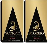 Scorpio - Eau de Toilette - Collection Gold - Flacon de 75 ml (Lot de 2)