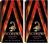 Scorpio - Eau de Toilette - Inferno - 75 ml (Lot de 2)
