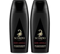 Scorpio - Gel Douche Corps Homme - Collection Noir Absolu - Format 250 ml (Lot de 2)