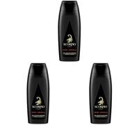 Scorpio - Gel Douche Corps Homme - Collection Noir Absolu - Format 250 ml (Lot de 3)