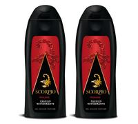 Scorpio - Gel Douche Homme - Rouge - Flacon 250 ml - Lot de 2
