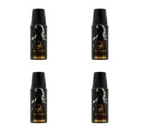 Scorpio - Noir Absolu - Deodorant pour homme, 4*150ml