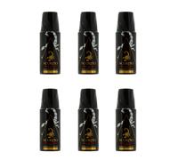 Scorpio - Noir Absolu - Deodorant pour homme, 6*150ml