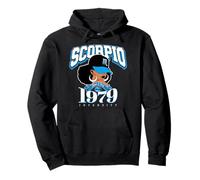 Scorpion 1979 Zodiac Year Melanin Skin Afro Diva Traits Sweat à Capuche