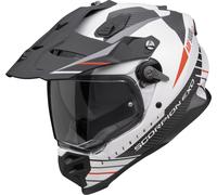 Scorpion ADF-9000 Air Feat, casque enduro L Mat Blanc/Noir/Rouge Mat Blanc/Noir/Rouge