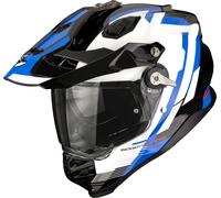 Scorpion ADF-9000 Air Patrol Casque d’enduro, noir/bleu/blanc, Taille M (57/58)