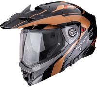Scorpion ADX-2 Kamps, casque rabattable XXL Noir/Cuivre Noir/Cuivre