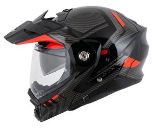 Scorpion ADX-2 Lewis Casque Adventure Noir/Rouge L unisex