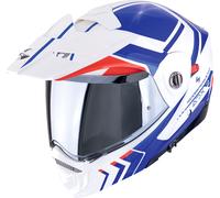 Scorpion ADX-2 Lewis, casque rabattable XL Blanc/Bleu/Rouge Blanc/Bleu/Rouge