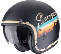 Scorpion Belfast Evo Adonis, casque ouvert XS Mat Noir/Beige/Orange/Turquoise Mat Noir/Beige/Orange/Turquoise