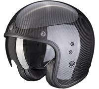 Scorpion Belfast Carbon Evo Solid, casque à jet XL Noir Noir