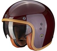 Scorpion Belfast Evo Carbon Red Casque Jet, rouge, taille L pour homme