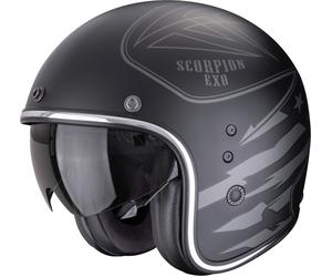 Scorpion Belfast Evo Dawg Casque ouvert, noir/gris, Taille XS (54/55)