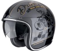 Scorpion Belfast Evo Drive Fast Casque jet, noir-gris-or, taille 2XL pour homme