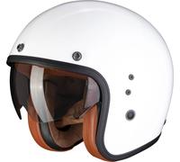 Scorpion Belfast Evo Luxe, casque à jet XL Blanc Blanc