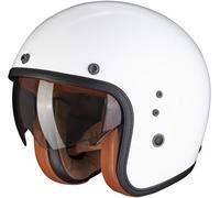 Scorpion Belfast Evo Luxe Casque Jet, blanc, taille M pour homme